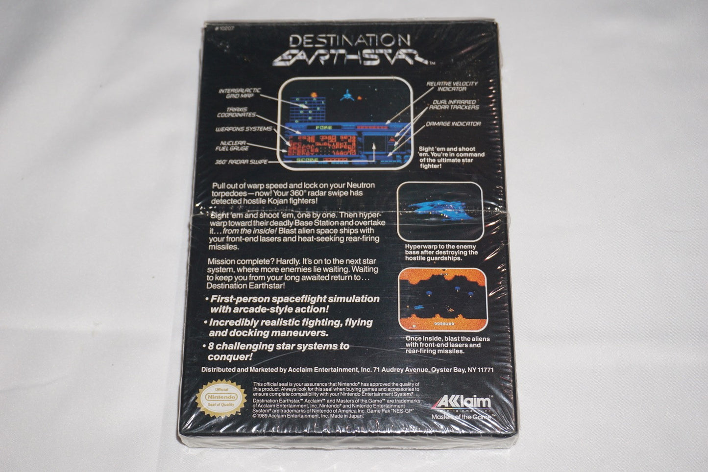 Destination Earthstar (Nintendo NES) Complete in Box CIB Near Mint