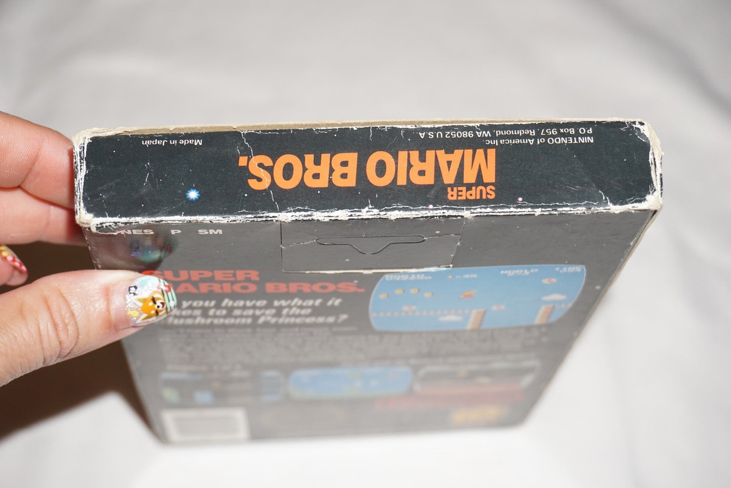 Super Mario Bros 5 Screw Hangtab (Nintendo NES) Complete in Box CIB