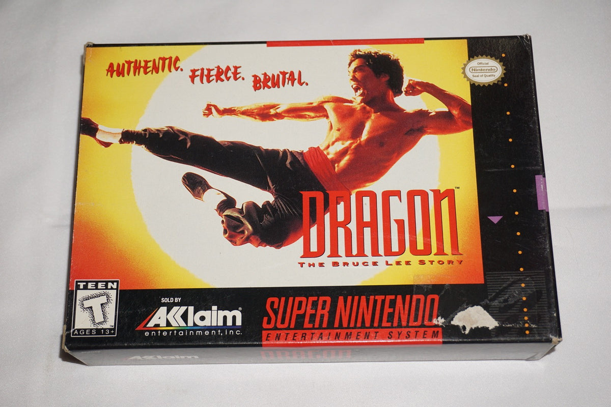 Dragon Bruce Lee Story (Super Nintendo SNES) Complete in Box CIB