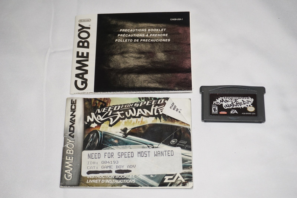 Need for Speed Most Wanted (Game Boy Advance GBA) Complete in Box CIB