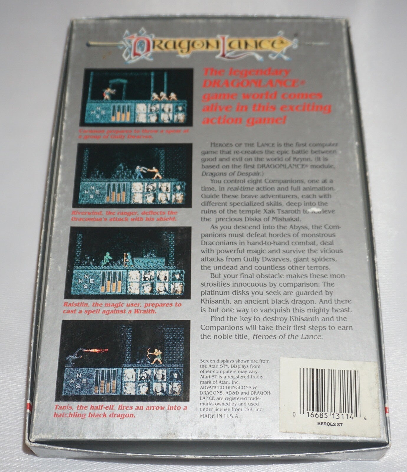 Advanced Dungeons & Dragons Heroes of Lance (Atari ST) Complete