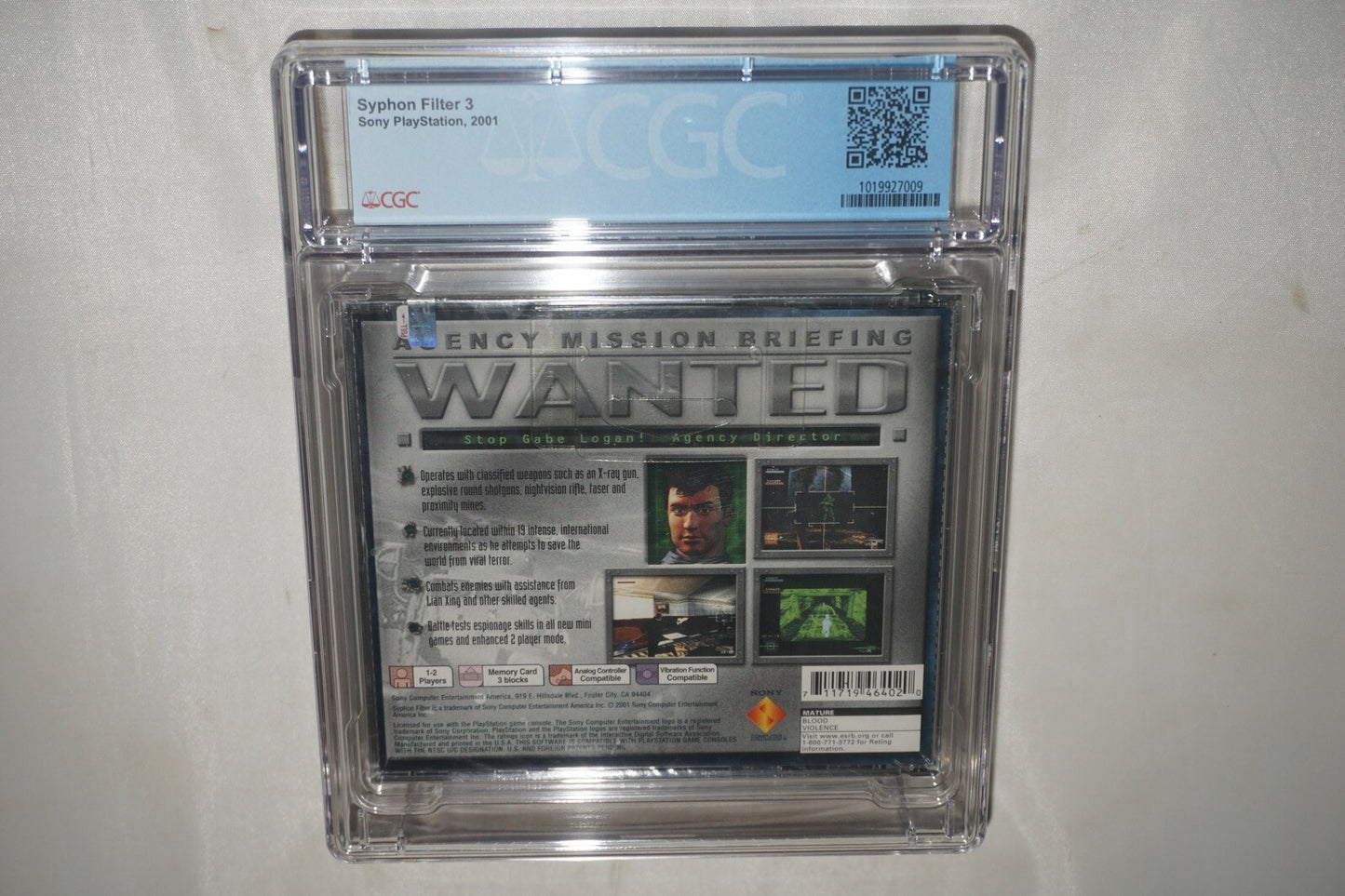 Syphon Filter 3 (Sony Playstation ps1) CGC 9.9 A+ NEW Sealed
