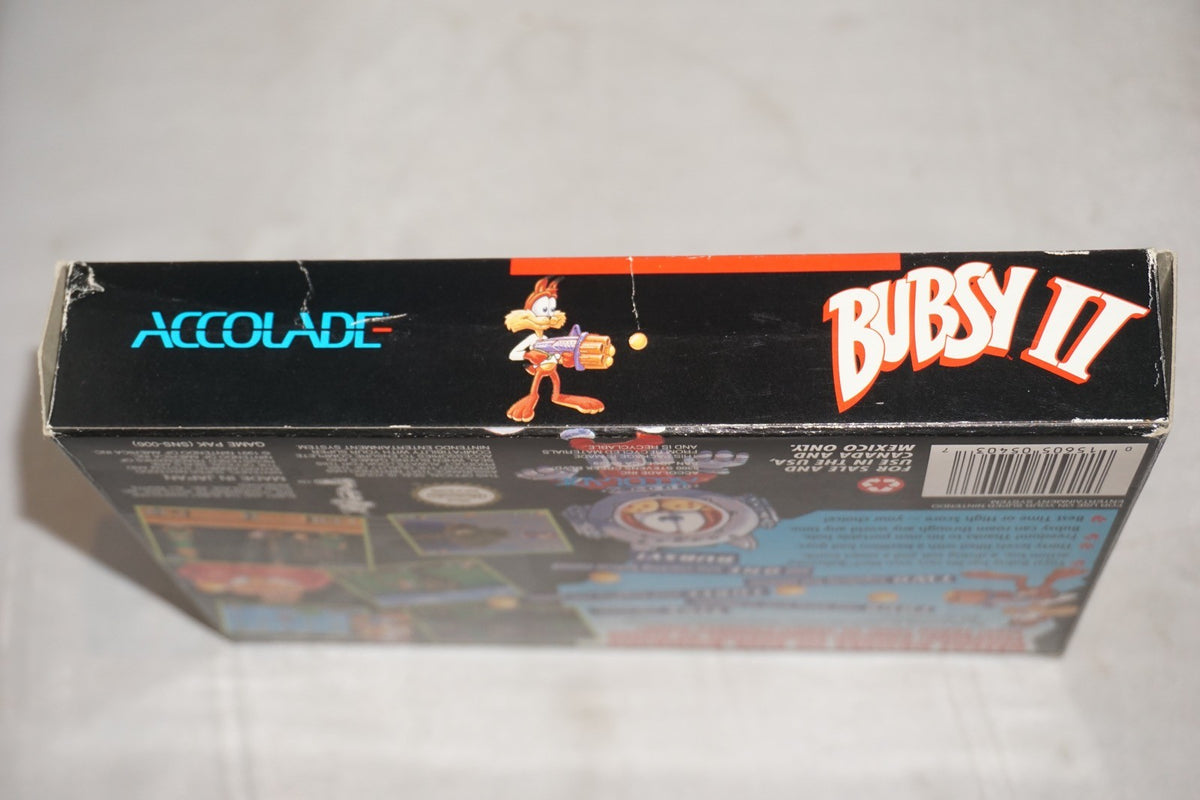Bubsy II 2 (Super Nintendo SNES) Complete in Box CIB