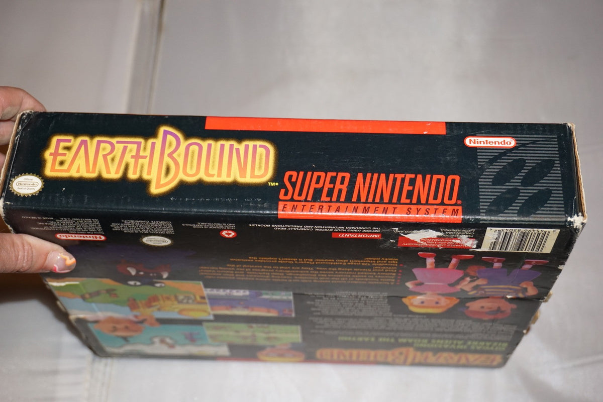 Earthbound (Super Nintendo SNES) Complete in Box CIB Guide Cards