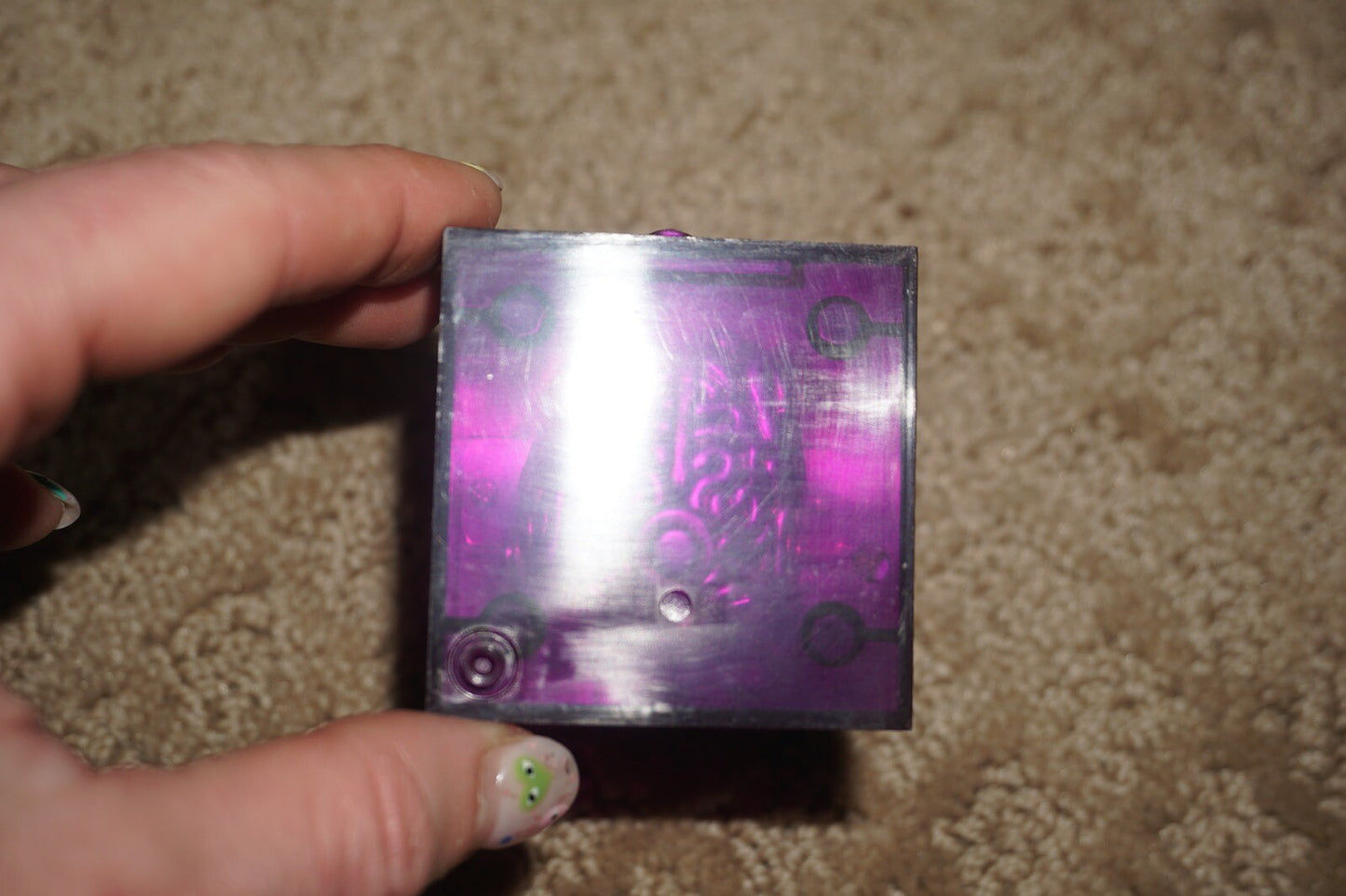 3A 3ago Square Brain Box Purple 3" Figure