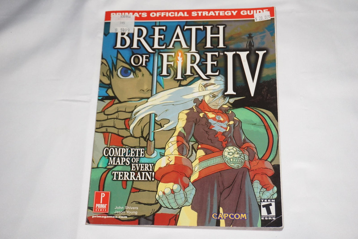 Breath Of Fire IV 4 Prima Official  Strategy Guide Playstation ps1