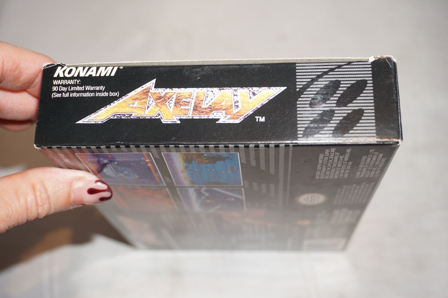 Axelay (Super Nintendo SNES) Complete in Box w/ Reg Card CIB