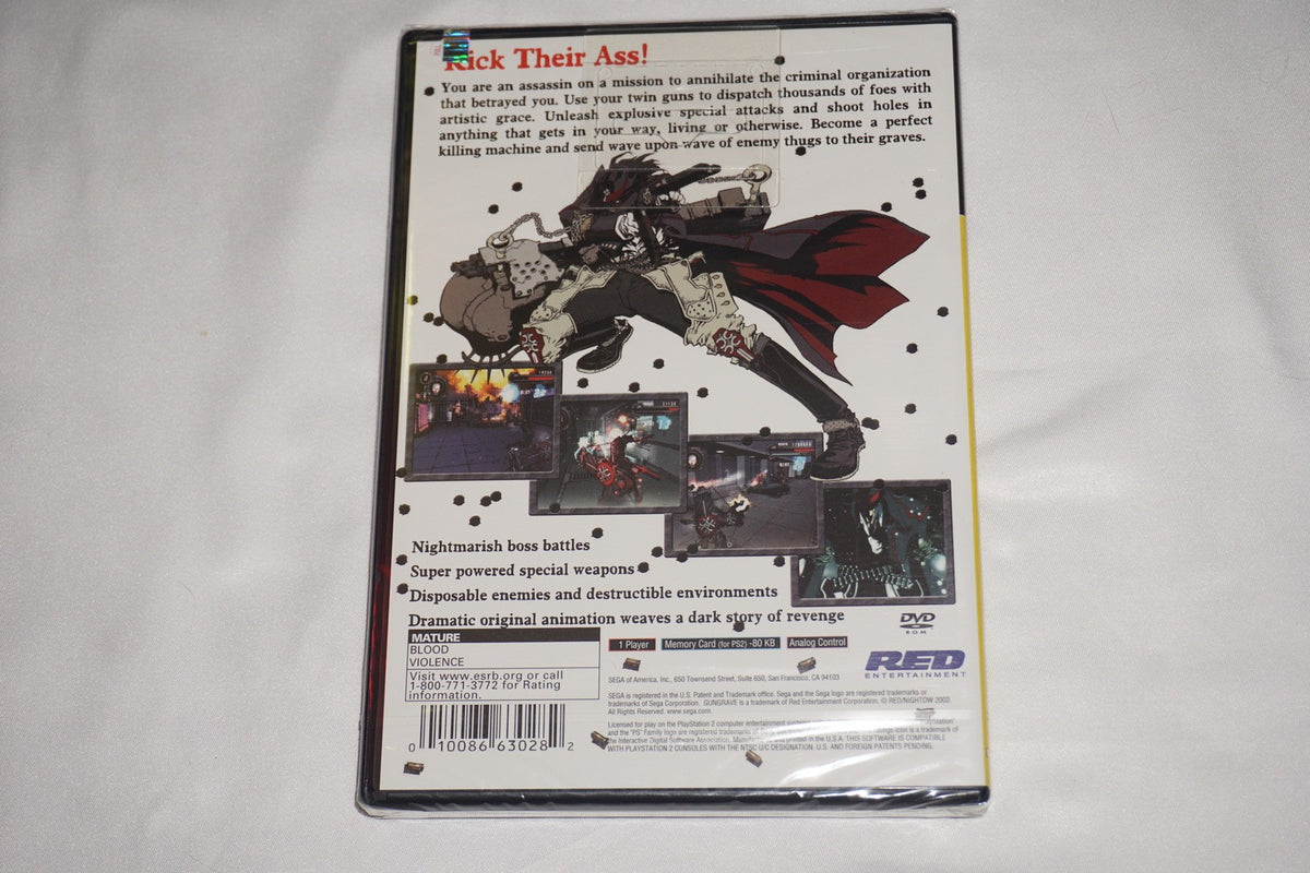 Gungrave (Sony Playstation 2 ps2) NEW Sealed