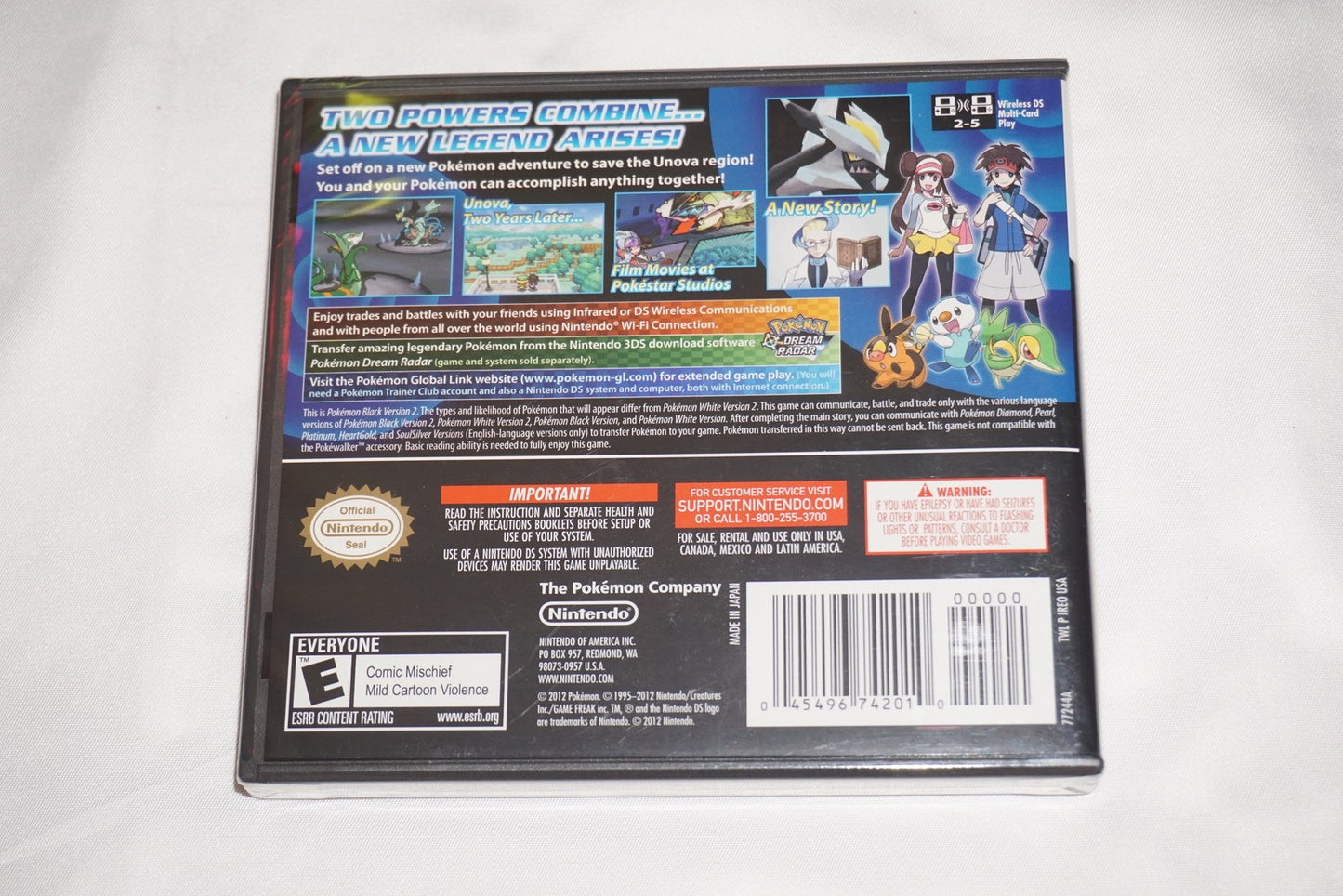 Pokemon Black Version 2 (Nintendo DS) NEW Sealed
