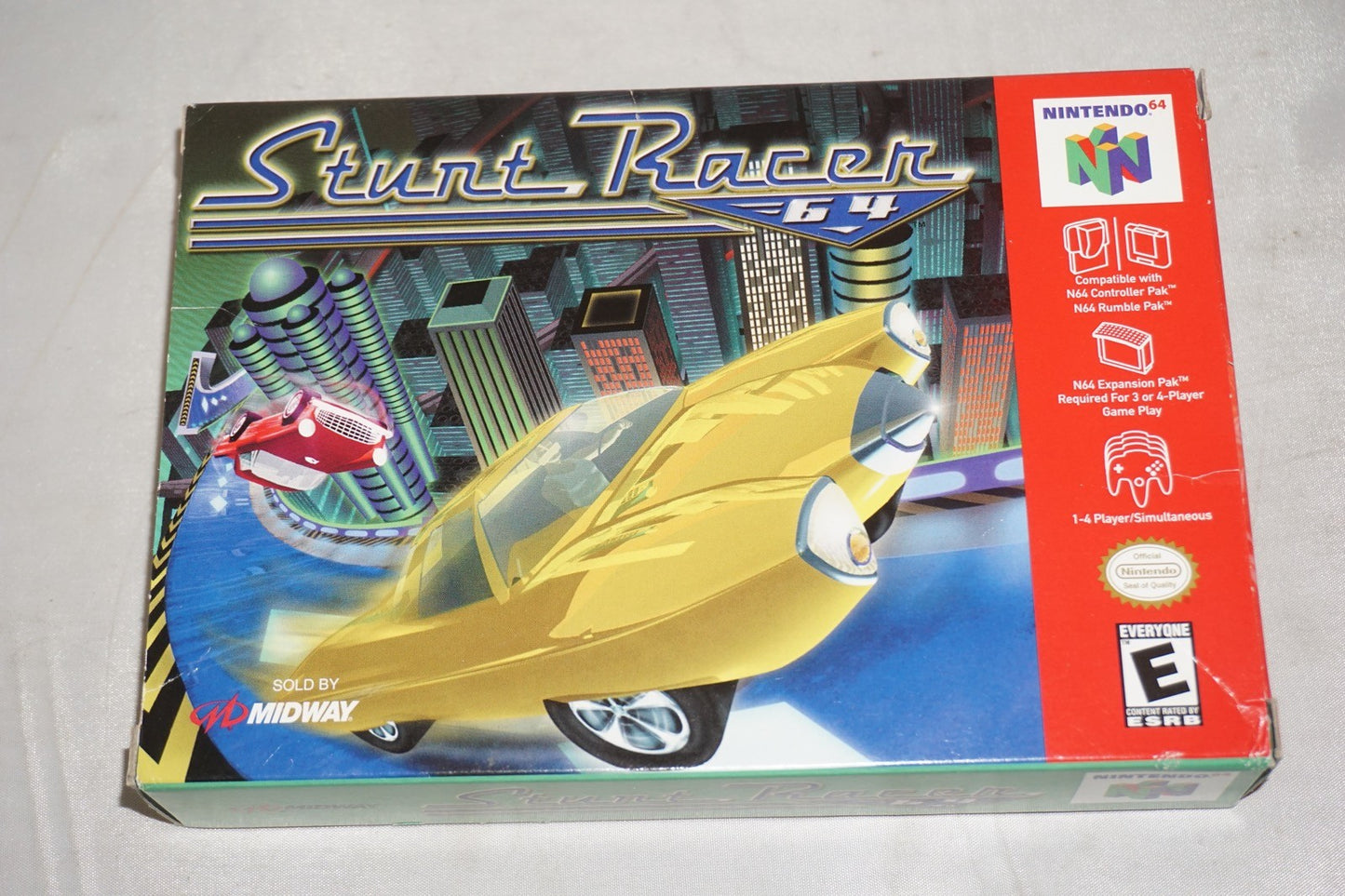Stunt Racer (Nintendo 64 N64) with Box Near Mint No Manual