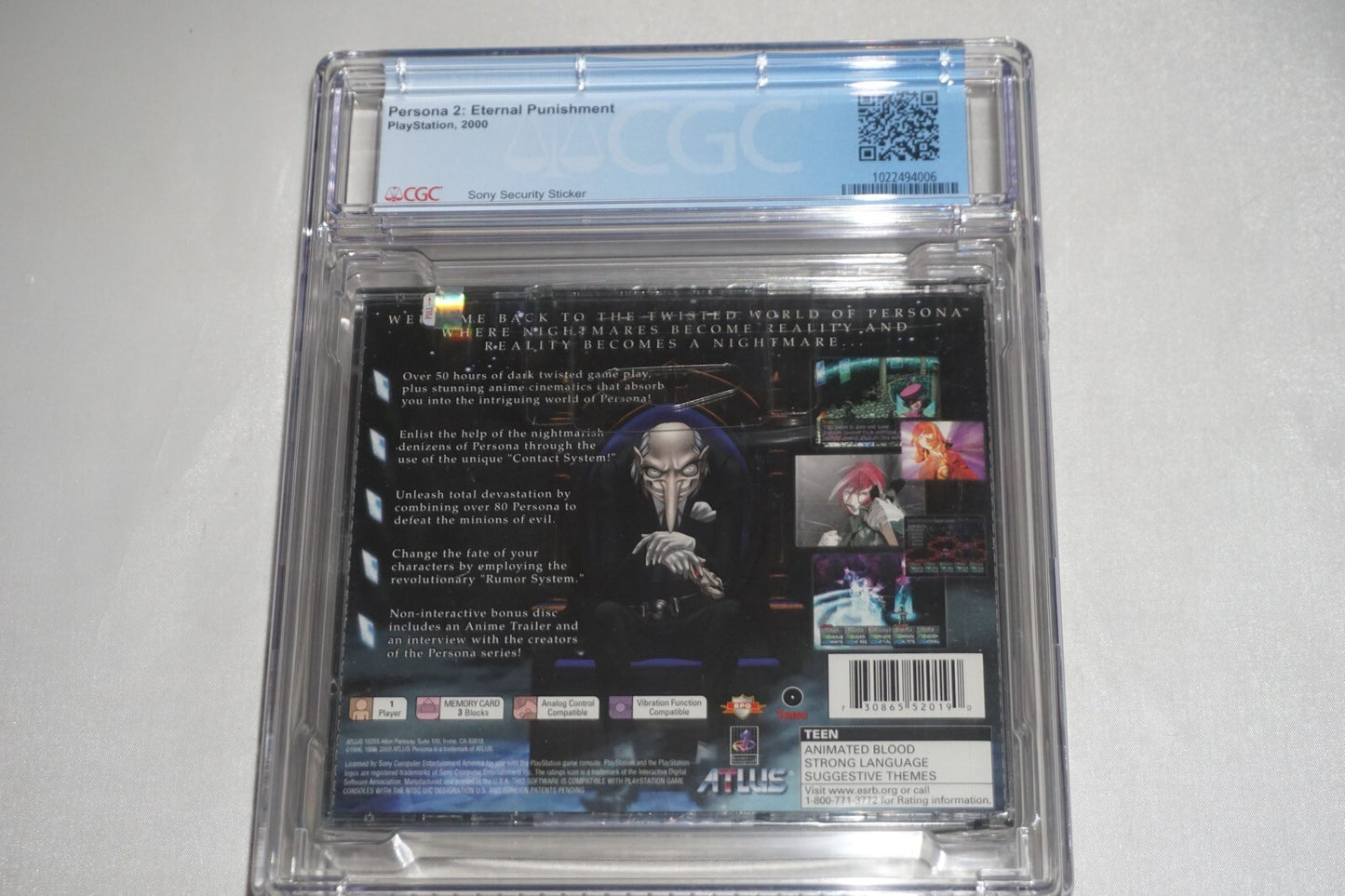 Persona 2: Eternal Punishment (Sony Playstation 1 ps1) CGC 9.9 A+ NEW Sealed