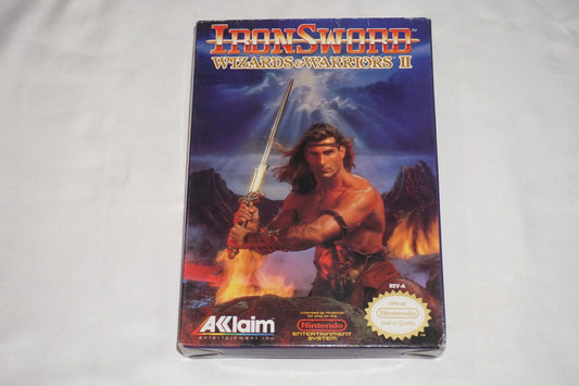 Iron Sword Wizards and Warriors II (Nintendo NES) Complete in Box CIB