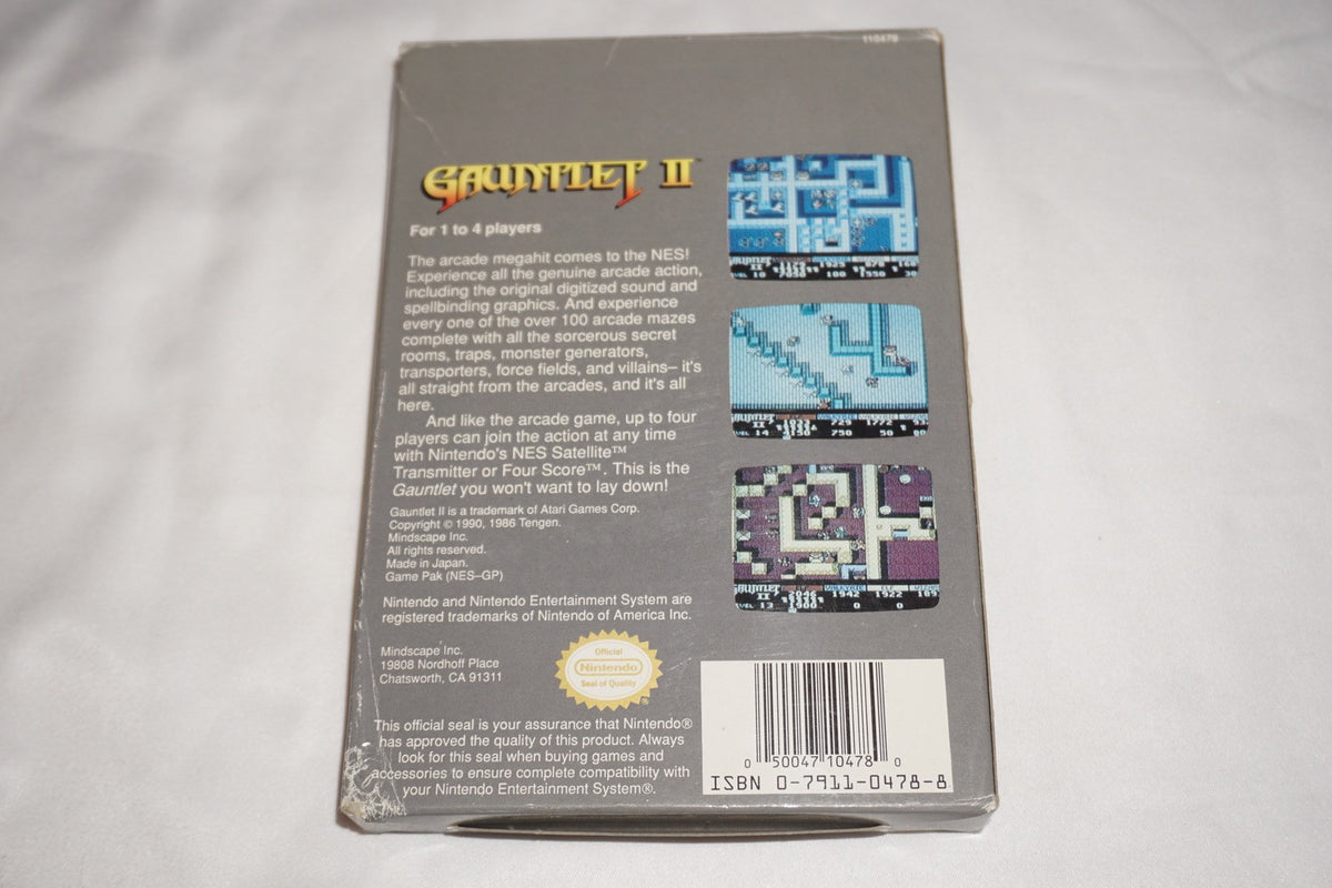 Gauntlet II 2 (Nintendo NES) Complete in Box CIB