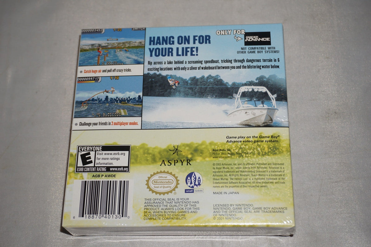 Wakeboarding Unleashed (Nintendo Gameboy Advance GBA Game Boy) NEW Sealed