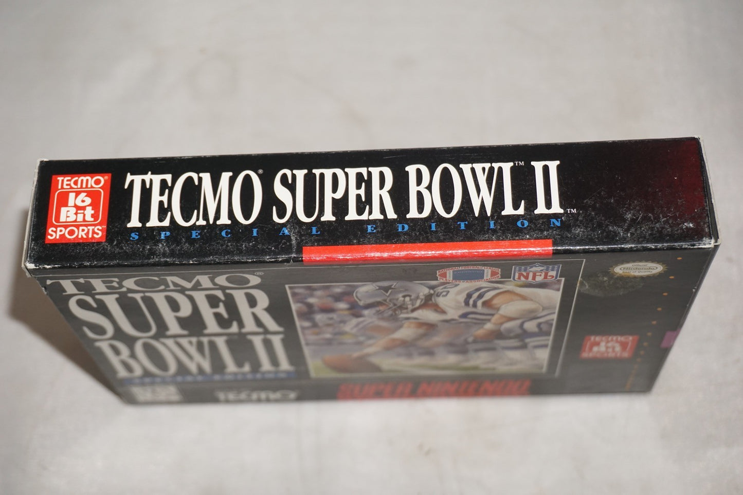 Tecmo Super Bowl II 2 (Super Nintendo SNES) with Box No Manual