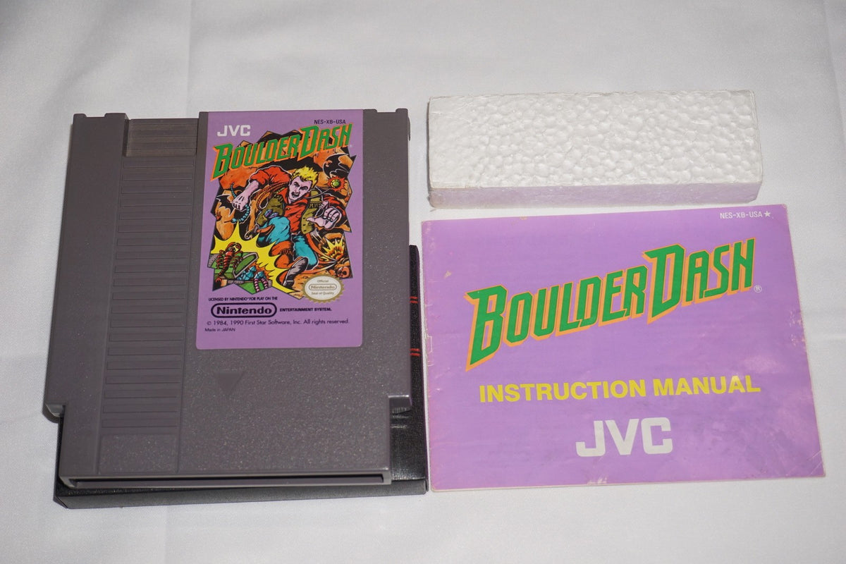 Boulder Dash (Nintendo NES) Complete in Box CIB