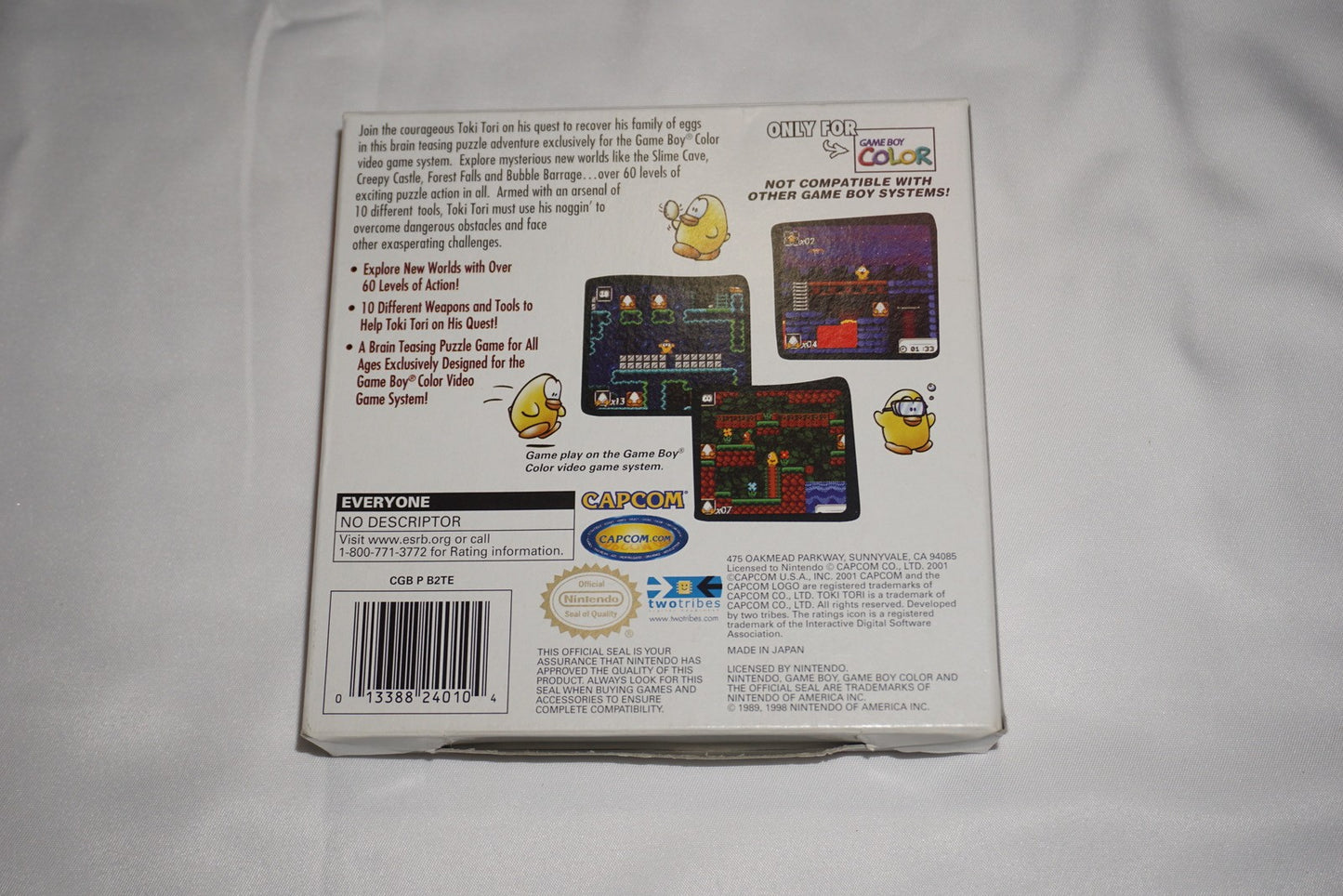 Toki Tori (Nintendo Game Boy Color Gameboy) Complete in Box CIB