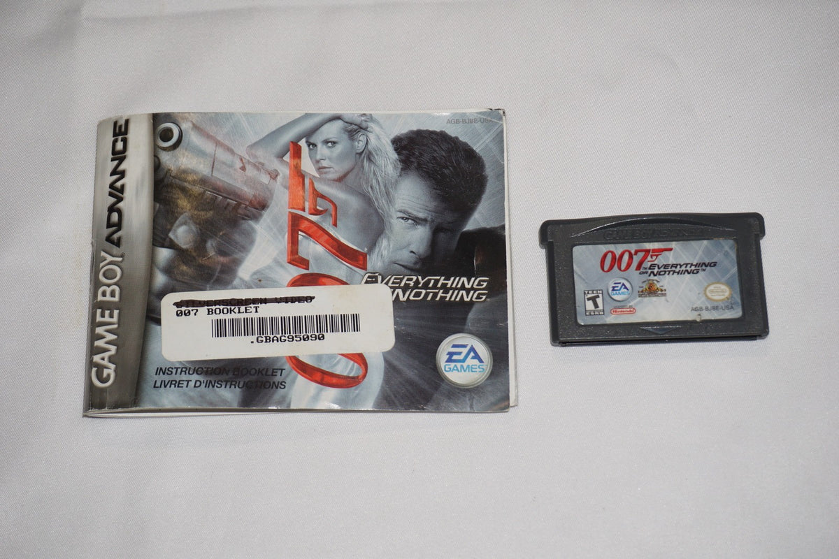 007 Everything or Nothing (Nintendo Game Boy Advance GBA) Complete in Box CIB