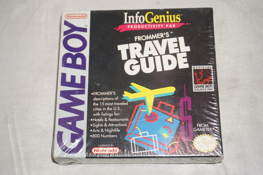 Infogenius Frommer's Travel Guide (Nintendo Gameboy Game Boy GB) NEW Sealed