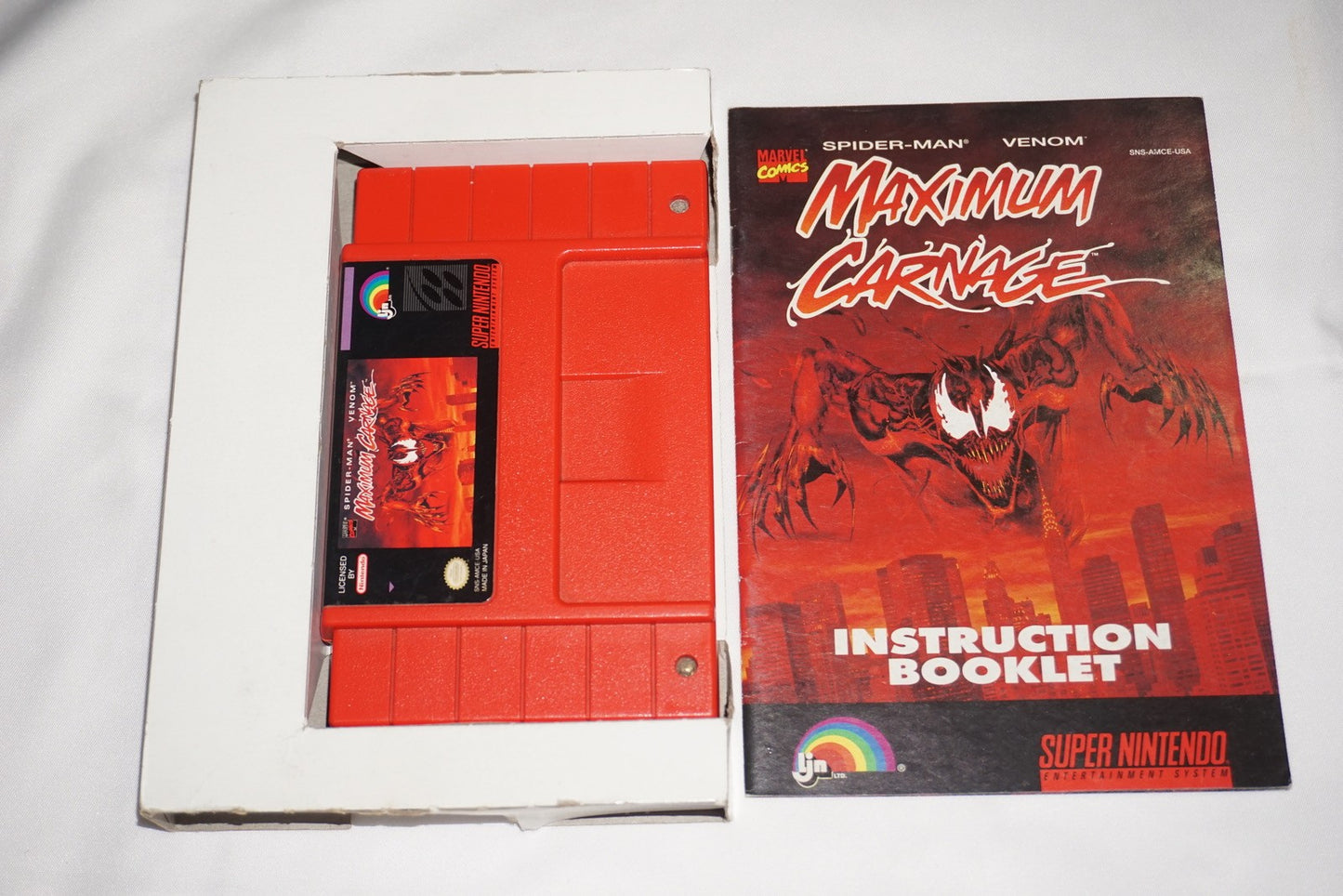Maximum Carnage (Super Nintendo SNES) Complete in Box CIB