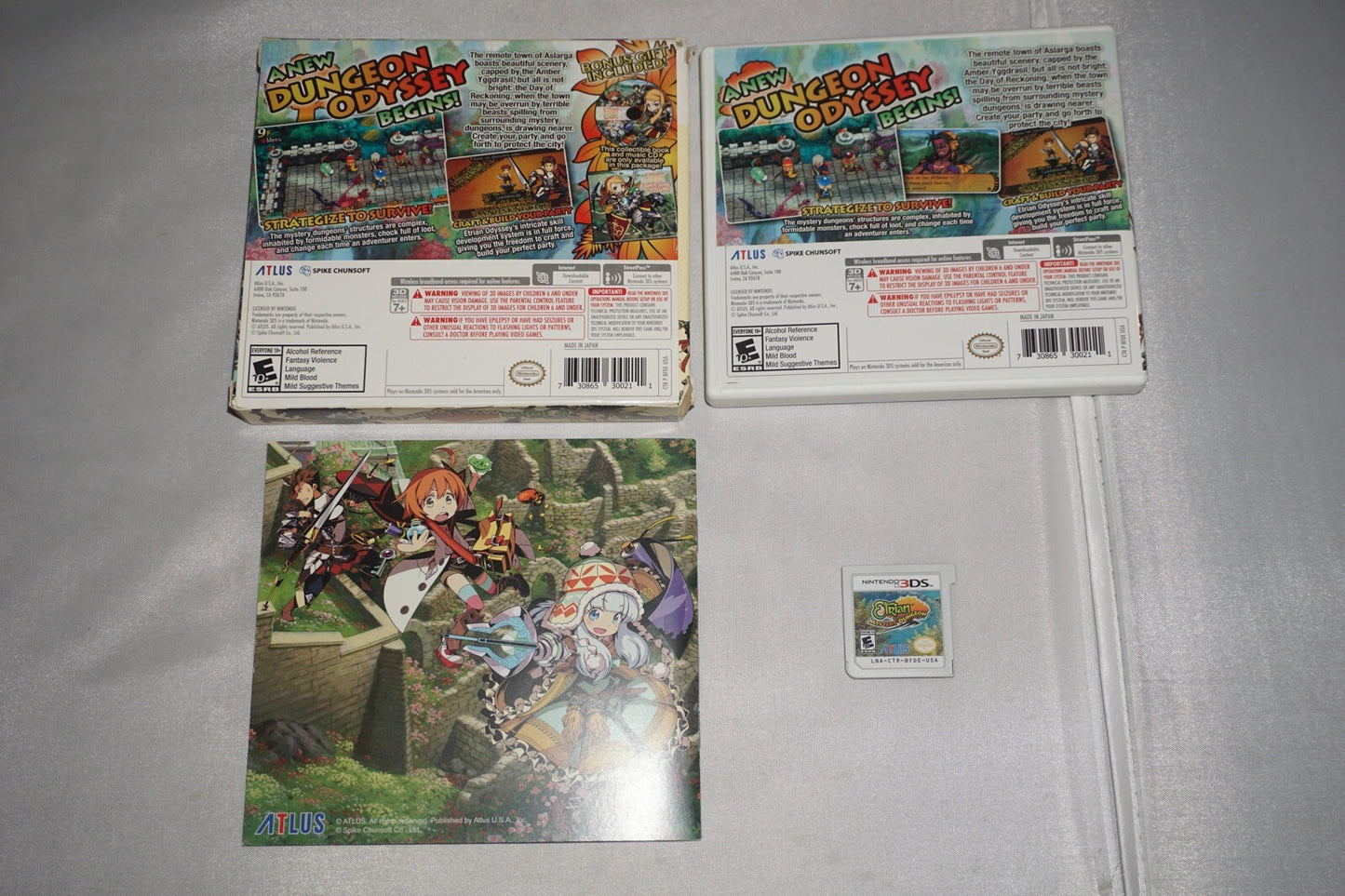 Etrian Mystery Dungeon (Nintendo 3DS) Complete in Box w/ CD CIB