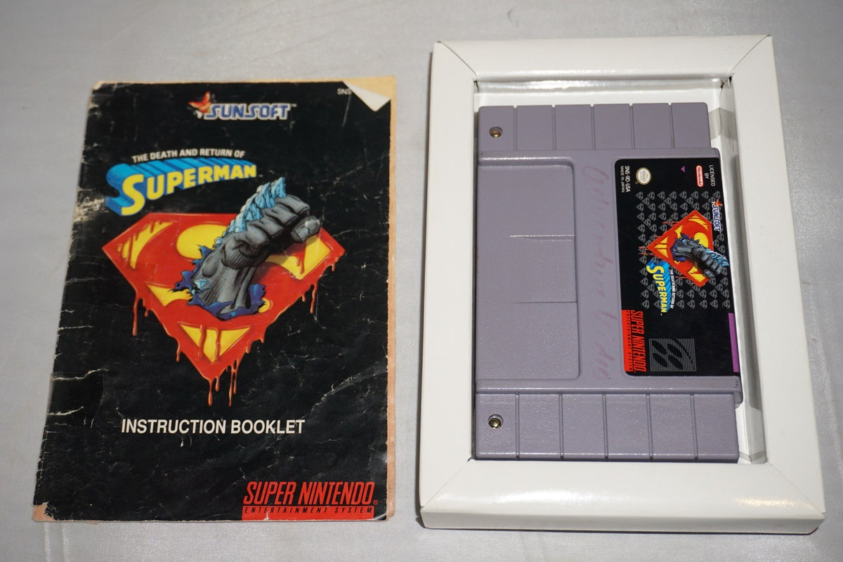 Death And Return Of Superman (Super Nintendo SNES) Complete in Box CIB