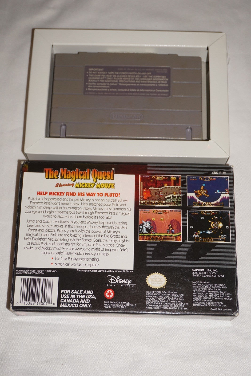 Magical Quest (Super Nintendo SNES) with Box No Manual