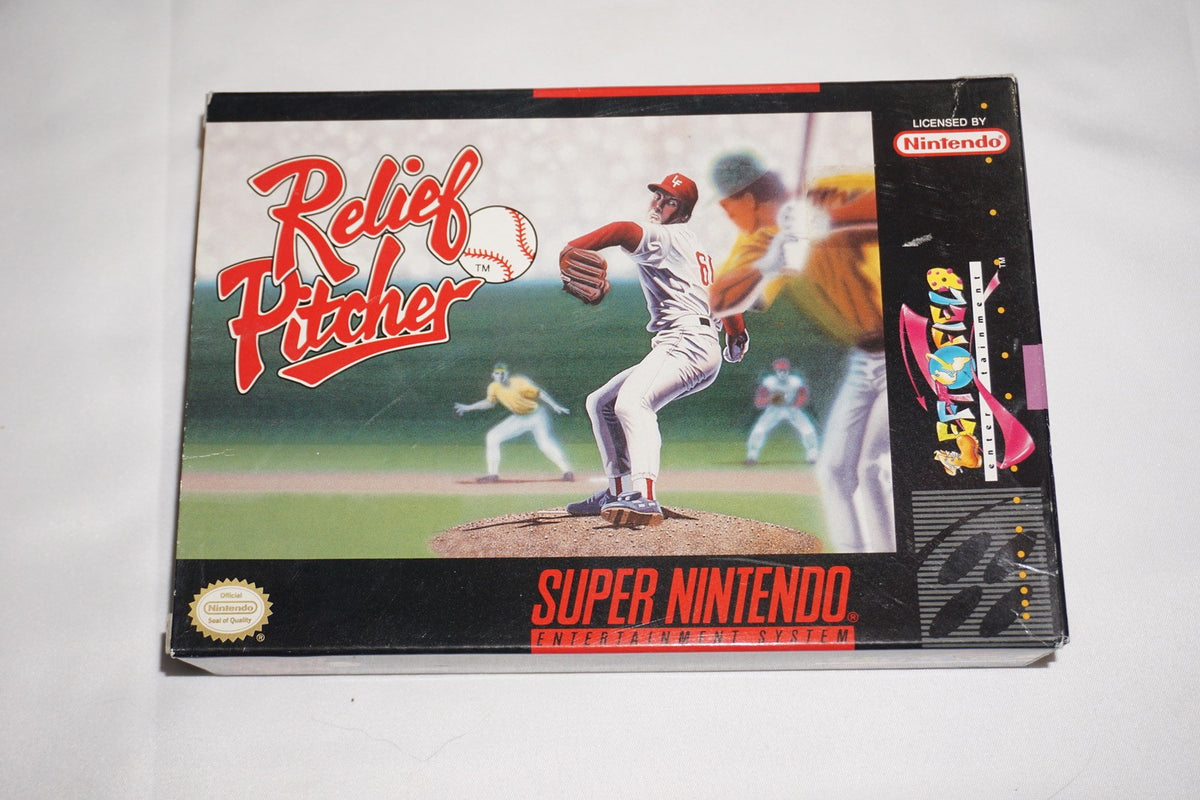 Relief Pitcher (Super Nintendo SNES) Complete in Box CIB
