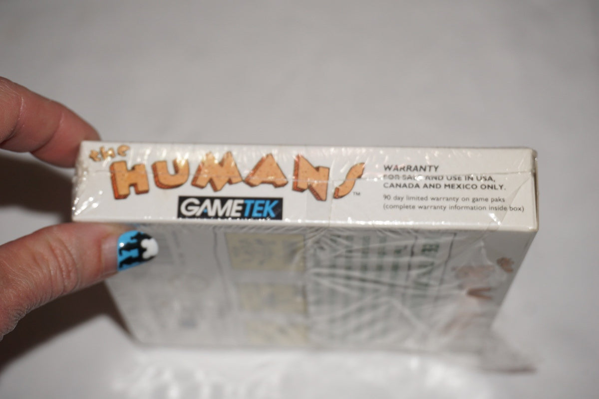 Humans (Nintendo Game Boy) Complete in Box w/ Poster CIB