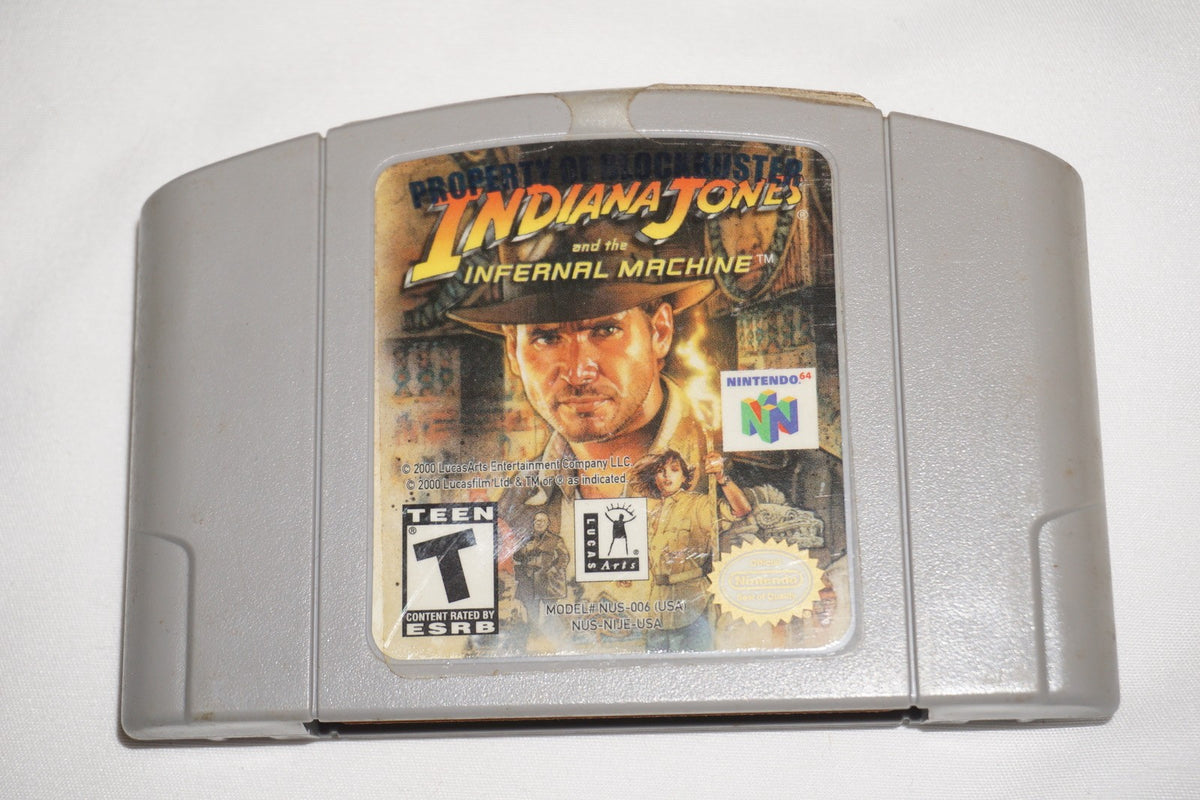 Indiana Jones and the Infernal Machine (Nintendo 64 N64) Cart Only