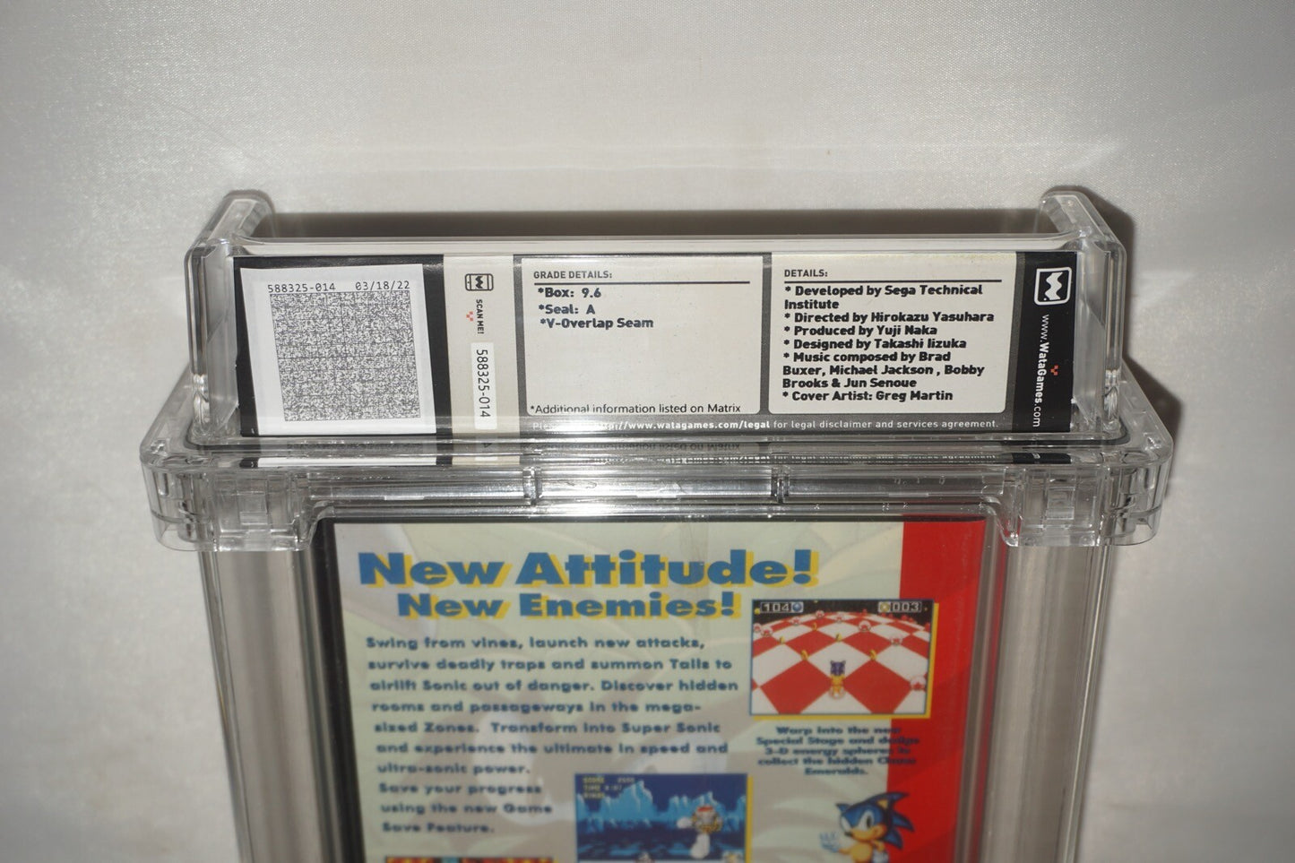 Sonic the Hedgehog 3 (Sega Genesis) NEW Sealed WATA 9.6 A First Print