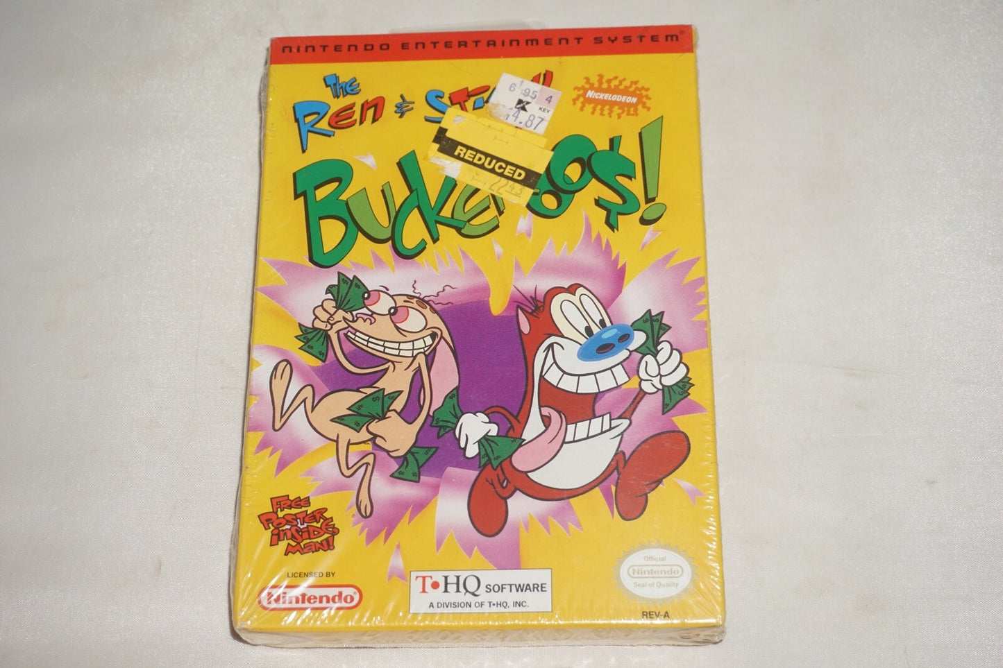 Ren & Stimpy Buckaroo Buckaroo$ (Nintendo NES) NEW Factory Sealed