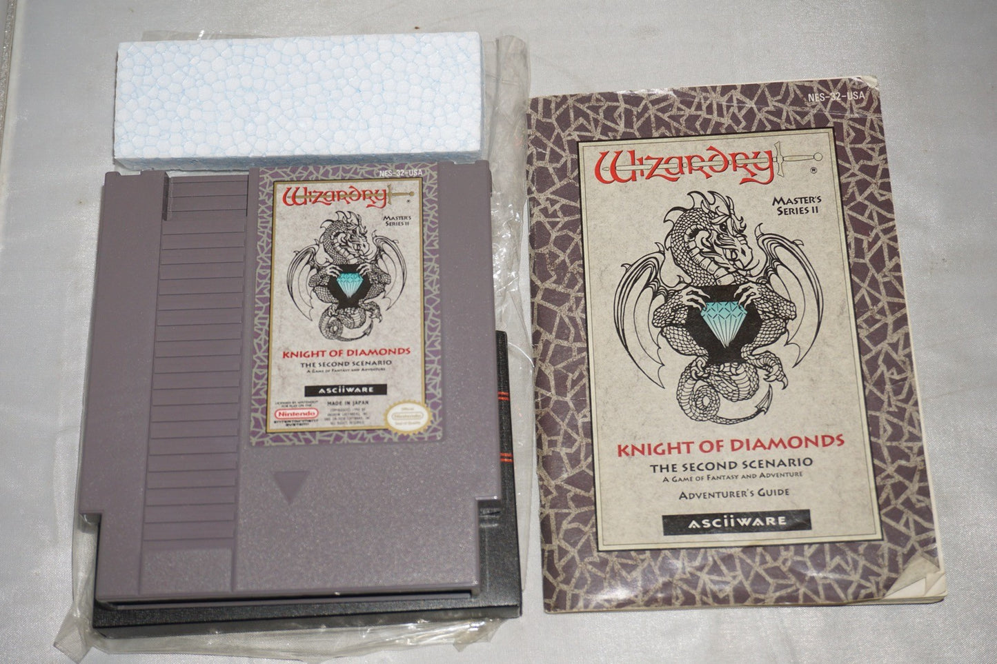 Wizardry Knight of Diamonds (Nintendo NES) Complete in Box CIB