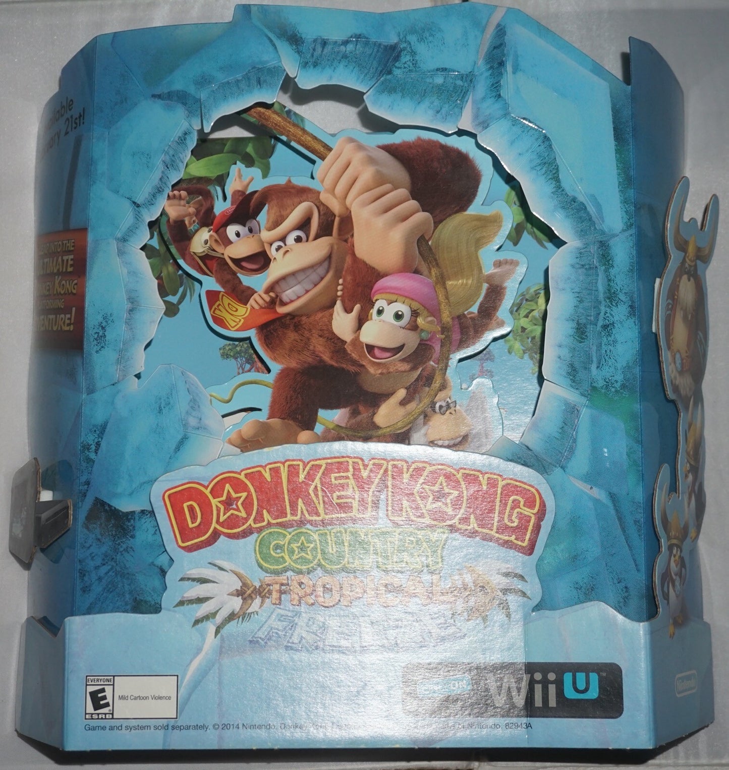 Donkey Kong Country Tropical Freeze 3D Standee Display Promo Nintendo Wii U