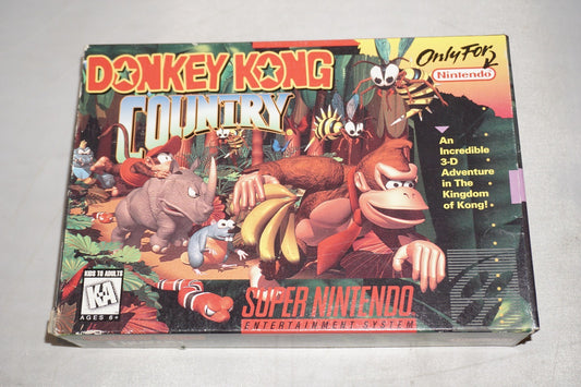 Donkey Kong Country 1 (Super Nintendo SNES) Complete in Box CIB