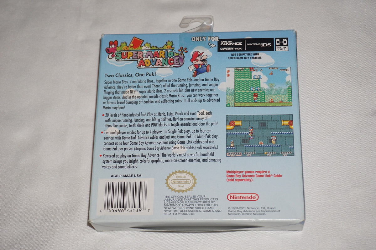 Super Mario Advance 1 PC (Game Boy Advance GBA) Complete in Box CIB