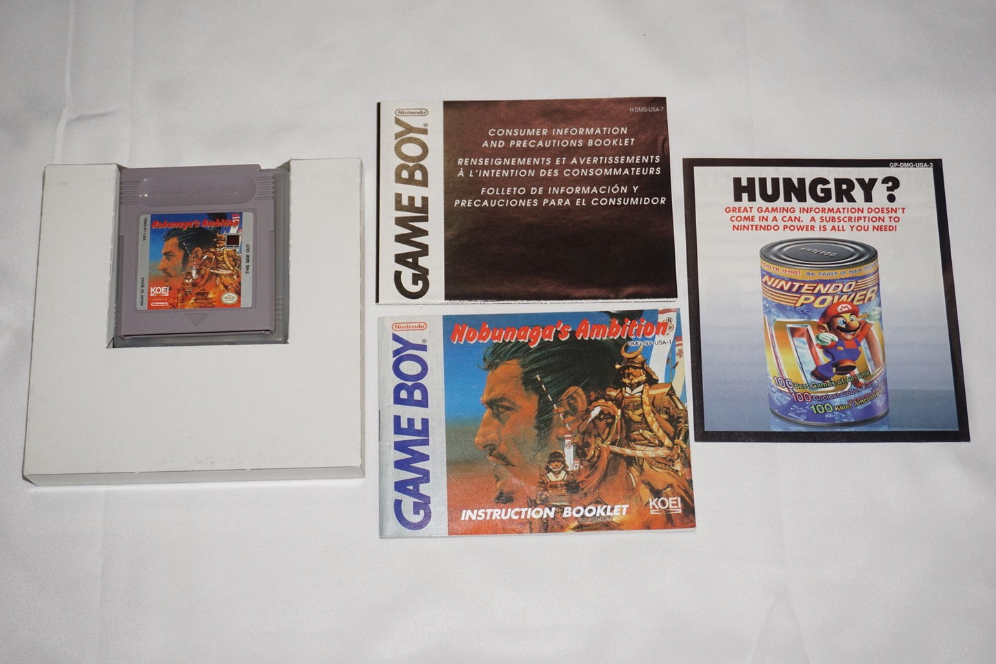 Nobunaga’s Ambition (Nintendo Game Boy Gameboy) Complete in Box CIB