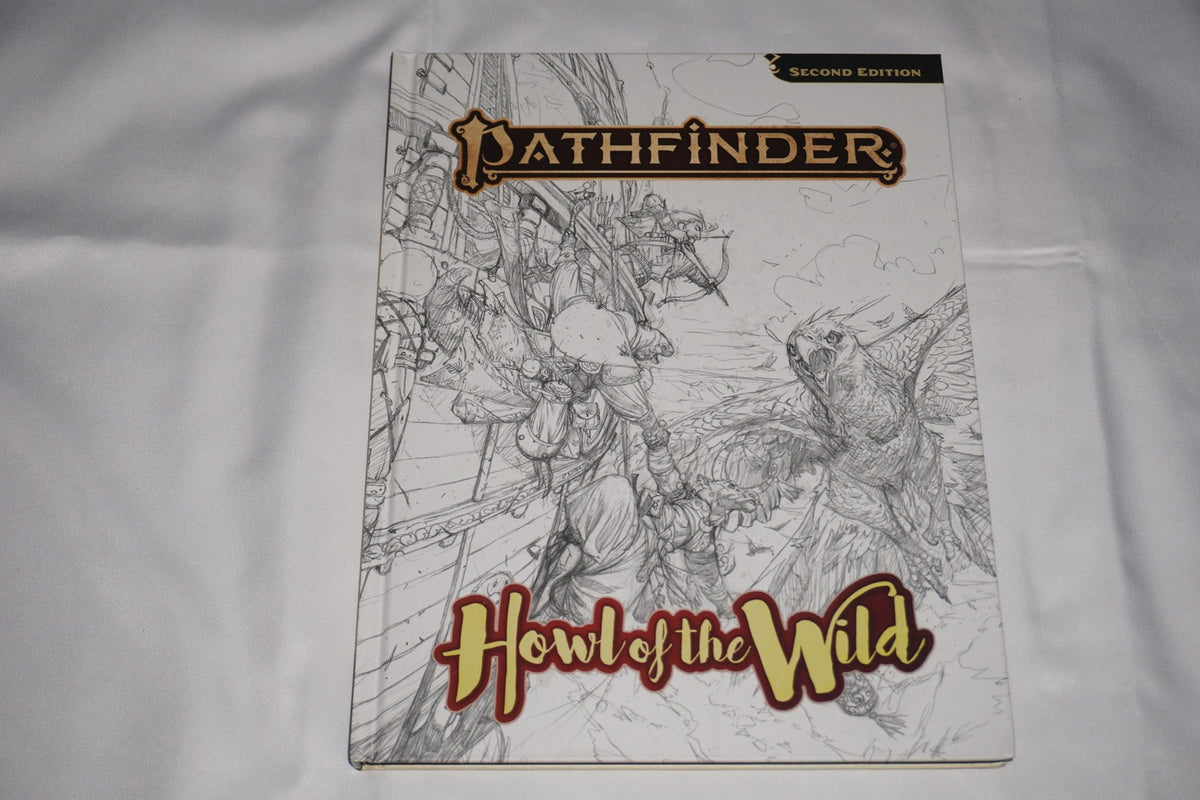 Howl Of The Wild Sketch Cover Second Edition Hardcover Book Pathfinder NEW