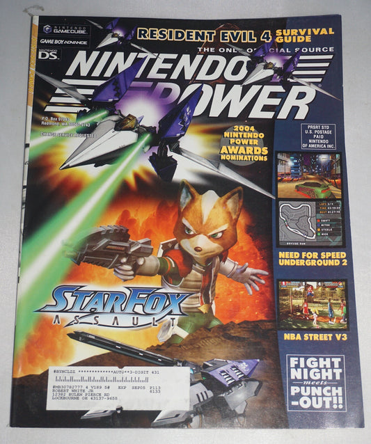 Nintendo Power Vol 189 Star Fox Assault Magazine #2 Poster NM