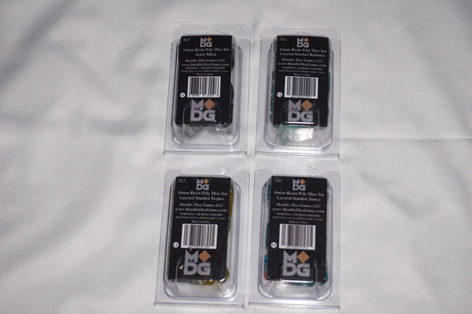Mdg 16mm Resin Poly Dice Set Set Of 4 Dice Set Lot NEW Stardust Astro