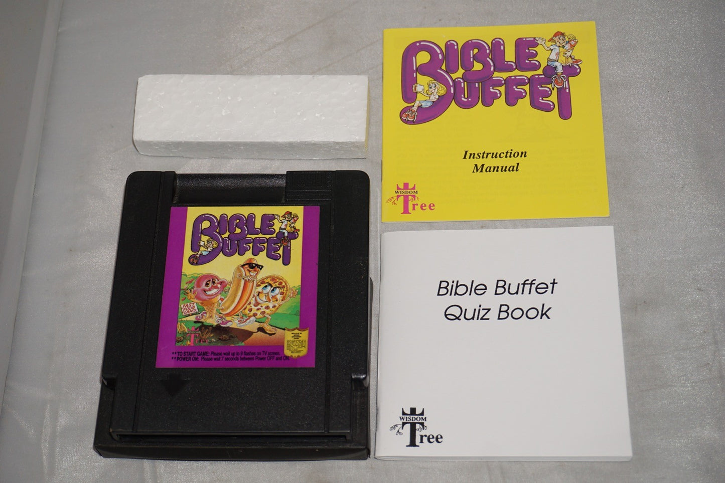 Bible Buffet (Nintendo NES) Complete in Box w/ Quiz Book CIB Near Mint