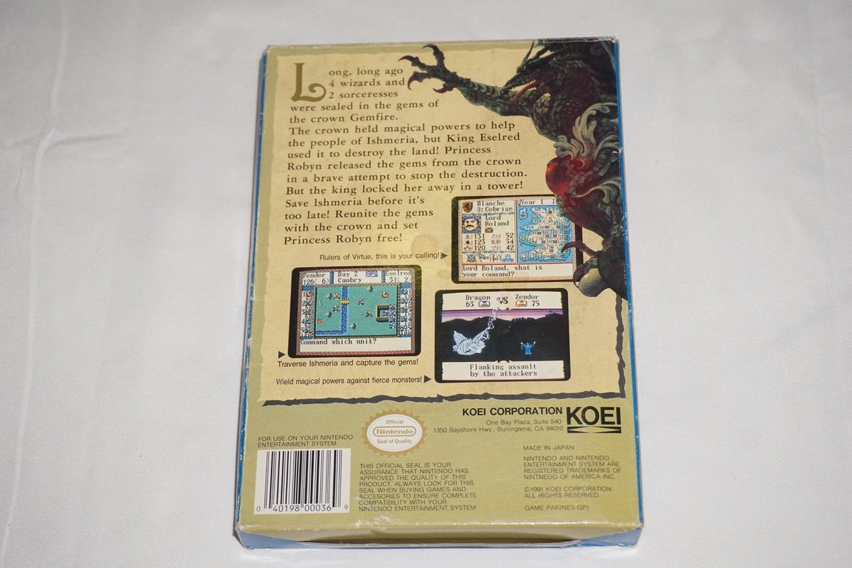 Gemfire (Nintendo NES) Complete in Box CIB