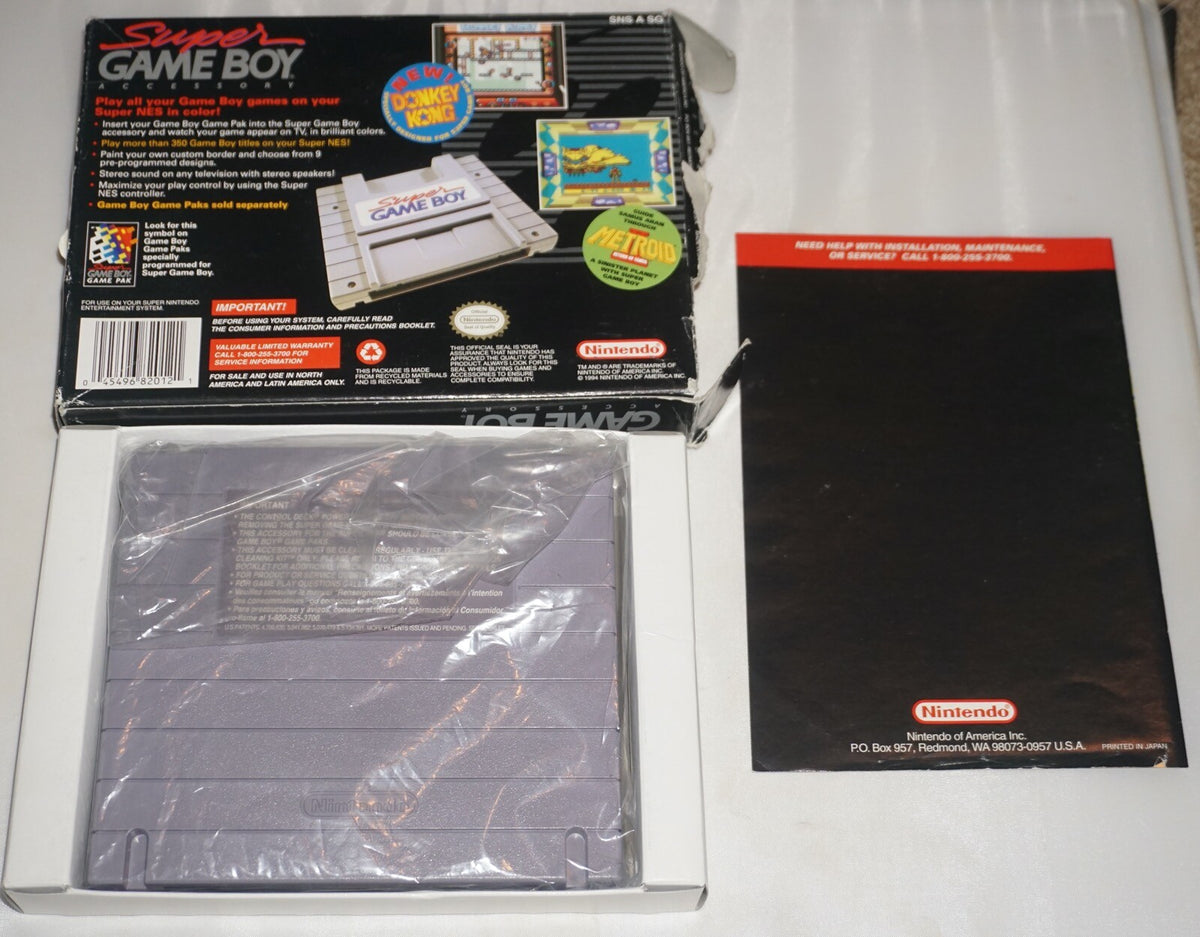 Super Game Boy Gameboy Adapter Not for Resale (Super Nintendo SNES) Complete #5