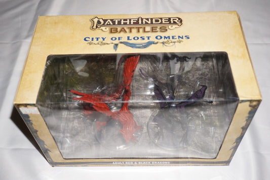 Pathfinder Battles City Of Lost Omens Adult Black & Red Dragons NEW