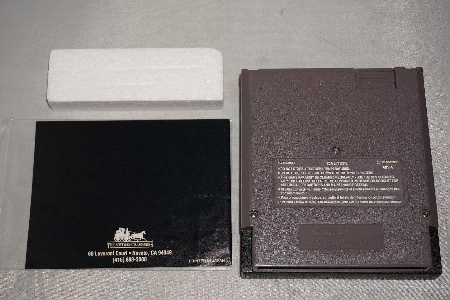 Mario's Time Machine (Nintendo NES) Complete in Box CIB