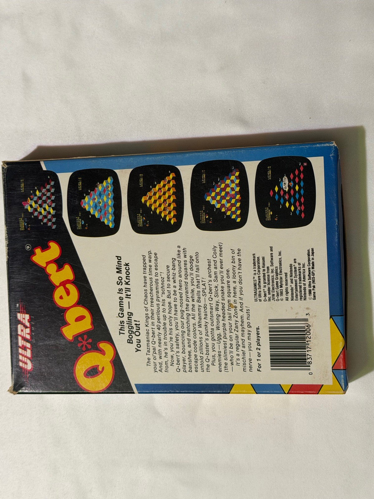 QBert Q Bert (Nintendo NES) Complete in Box CIB