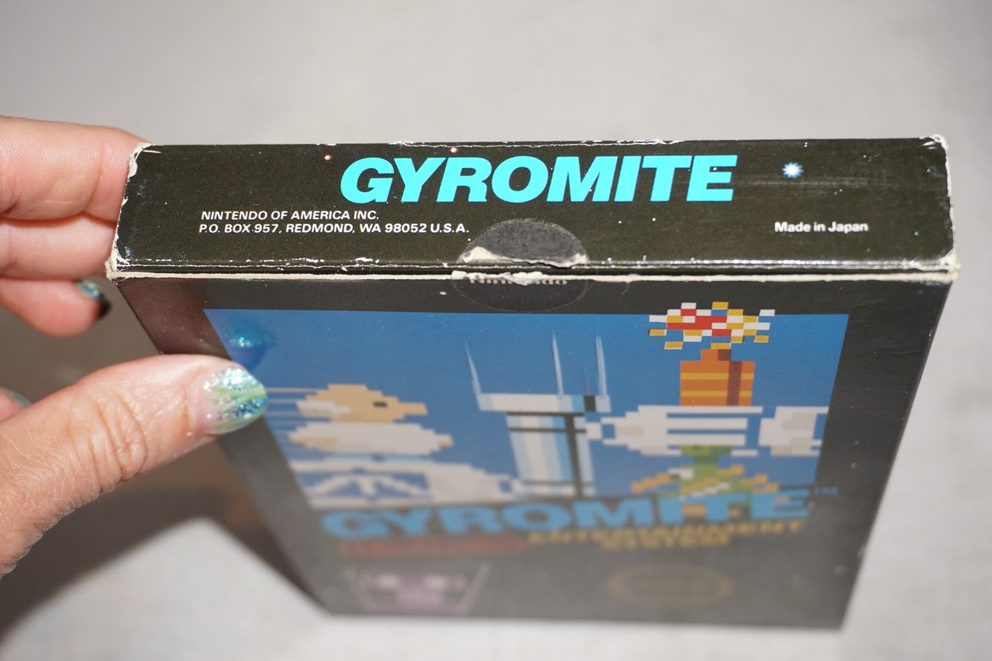 Gyromite Matte Sticker (Nintendo NES) Complete in Box CIB 1st Print