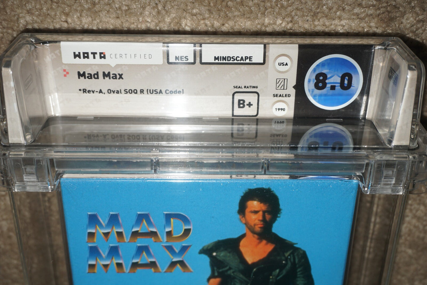 Mad Max (Nintendo NES) WATA 8.0 B+ NEW Factory Sealed