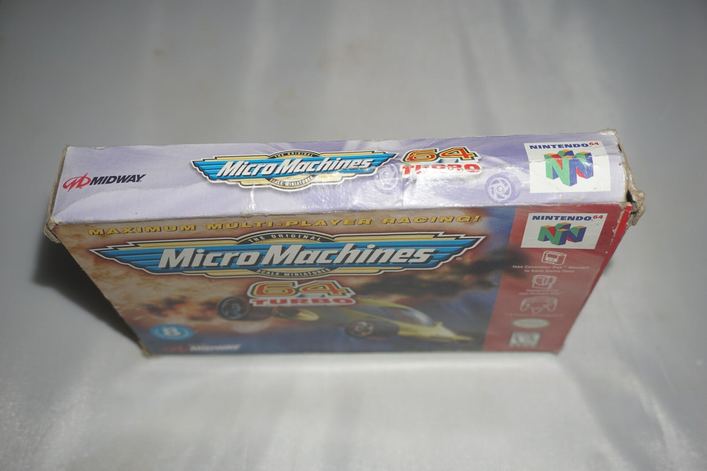Micro Machines Turbo (Nintendo 64 N64) Complete in Box CIB BLOCKBUSTER