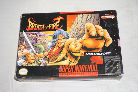 Breath Of Fire 1 (Super Nintendo SNES) Complete in Box w/ Poster Reg Maps CIB
